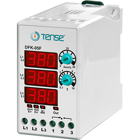 Tense DFK-05F Dijital Faz Motor Koruma Rölesi Nötrsüz Faz Sıra
