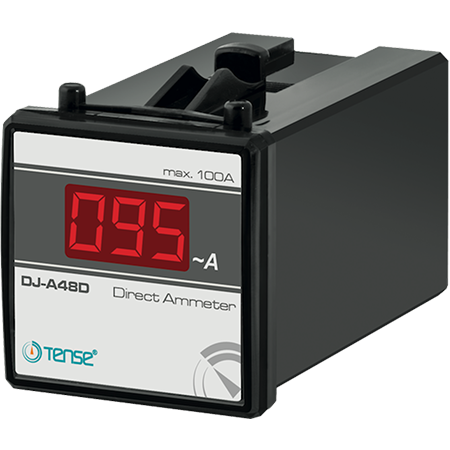 Tense DJ-A48D Direkt Dijital Ampermetre 48x48 Monofaze 120A