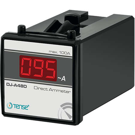 Tense DJ-A48D Direkt Dijital Ampermetre 48x48 Monofaze 120A