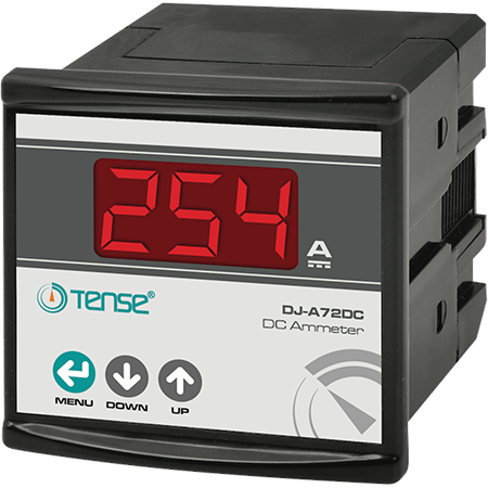 Tense DJ-A72DC DC Dijital Ampermetre 72x72 100mA–990A