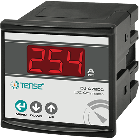 Tense DJ-A72DC DC Dijital Ampermetre 72x72 100mA–990A