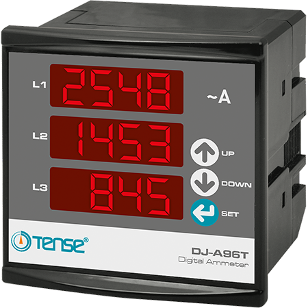 Tense DJ-A96T Trifaze Dijital Ampermetre 96x96