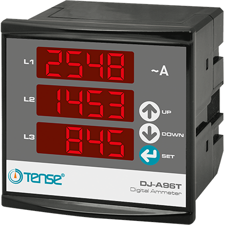Tense DJ-A96T Trifaze Dijital Ampermetre 96x96